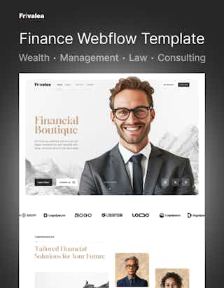 Frivalea Finance Webflow Template by Zaubi