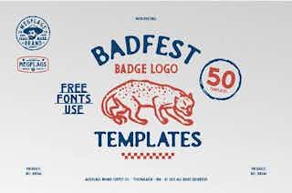 Badfest 50 Badge/Logo Templates
