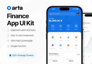 Arta - Finance App UI Kit