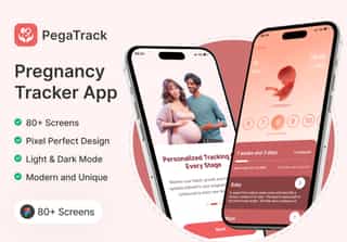 PegaTrack – Comprehensive Pregnancy Tracking App UI Kit