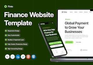 Finto - Finance Website Coded Template