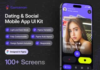 Cemceman - Dating & Social Mobile App UI Kit