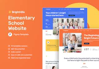 BrightHills - Elementary School Website Figma Template