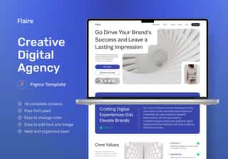 Flaire 2 - Creative Digital Agency Website