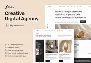 Flaire 1 - Creative Digital Agency Website