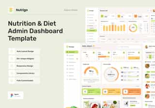 Nutrigo - Health Nutrition and Diet Admin Dashboard