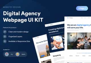 Digital Agency Webpage UI KIT