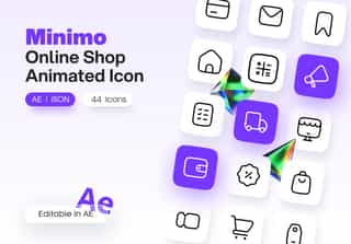 Minimo - Online Shop Animated Icons