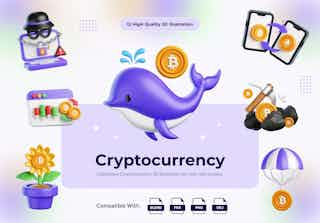 Cryptocurrency 3D Icon