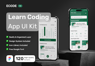 Ecode - Learn Coding Mobile App UI Kit
