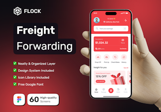 Flock - Freight Forwarding Mobile App UI Kit