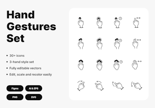 Hand Gestures Set