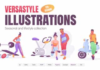 Flat Versastyle Illustrations