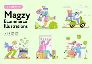 Magzy Ecommerce Illustrations