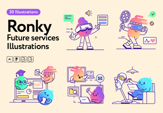 Ronky Future Services Illustrations