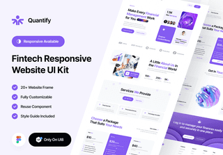 Quantify - Finance Website UI Kit