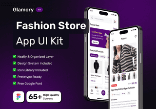 Glamory - Fashion Store Mobile App UI Kit