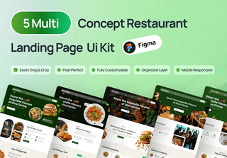 Restaurant Landing page bundle