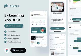 Overskill - E-Learning App UI Kit