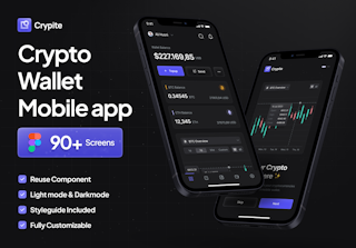 Crypite - SaaS Crypto Mobile App UI Kit