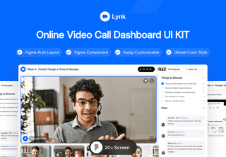 Lynk - Online Video Call Dashboard UI KIT