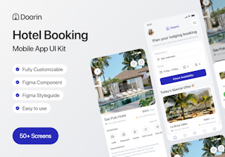 Doorin -  Hotel Booking Mobile App UI Kit