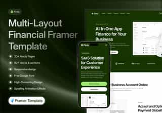 Finto - Finance Website Framer Template