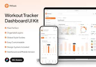 FitTrack - Workout Tracker  Dashboard UI Kit