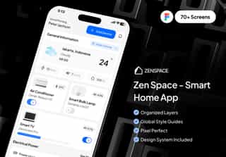 Zenspace - Smart Home IoT Mobile App UI Kit