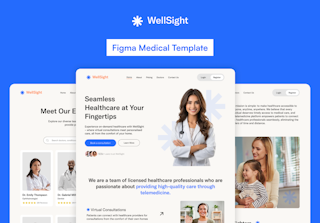 WellSight - Figma Medical Template