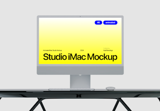 Animated iMac Studio Mockup