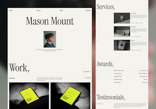 Mason Mount - Minimal Portfolio Template