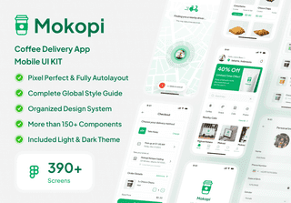 Mokopi - Coffee Delivery App UI Kit