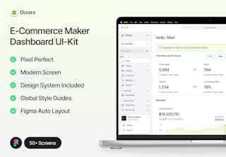 Durara - E-Commerce Maker Dashboard UI-Kit