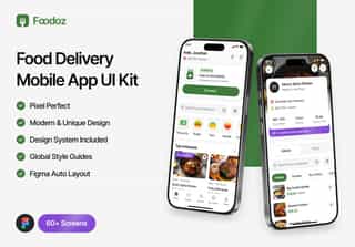 Foodoz - Food Delivery Mobile App UI Kit