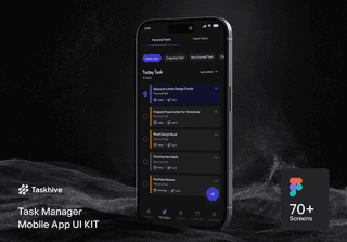 Taskhive - Task Manager Mobile App UI KIT