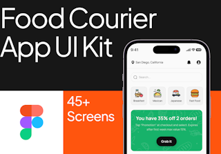 Food Courier App UI Kit