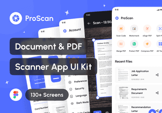 ProScan - Document & PDF Scanner App UI Kit