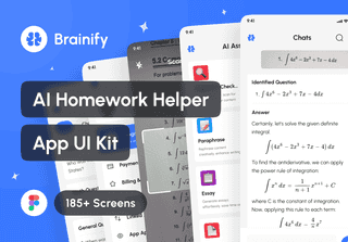 Brainify - AI Homework Helper App UI Kit