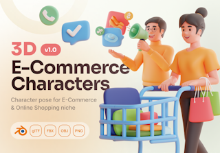 Shoppy - E-Commerce 3D Characters