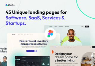 Sharko - Landing Page Design Template