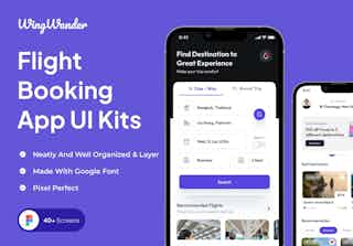 WingWander - Flight Booking App Ui Kits