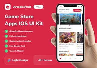 ArcadiaVault - Game Store Mobile App UI Kit