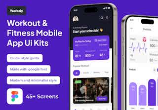 Workaly - Workout & Fitness Premium UI KIts App