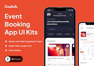 Eventistic - Event Booking App UI Kits