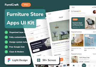 FurniCraft - Furniture Store Mobile App UI Kits