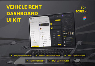 RentQud - Dashboard Vehicle Rent UI Kit App