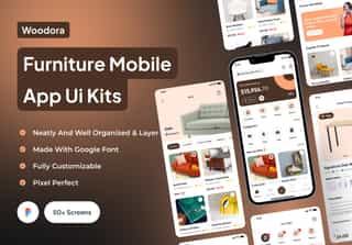 Woodora -  Furniture Mobile App Ui Kits