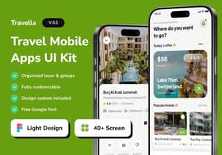 Travella - Travel Mobile App UI Kits