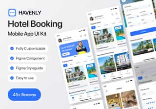 Havenly Hotel Booking  Mobile App UI Kit